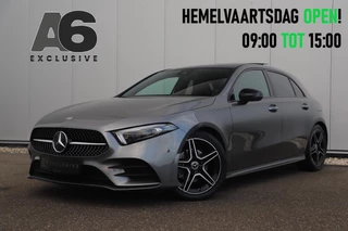 Mercedes-Benz A-klasse 180 AMG Night Pakket Automaat Panoramadak Sfeerverlichting Keyless Half Leder Full LED 18 inch Widescreen Navigatie Camera Stoelverwarming
