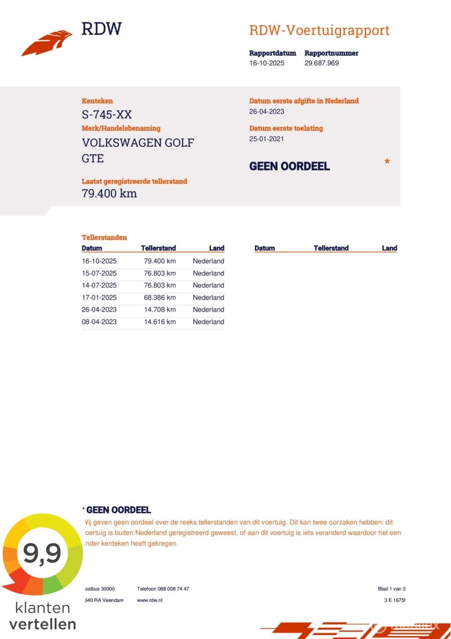 Hoofdafbeelding Volkswagen Golf