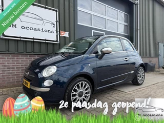 Fiat 500 1.2 Lounge Cabrio|Airco|Bleu&me|Leder|PDC|APK nieuw|
