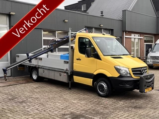 Mercedes-Benz Sprinter 516 CDI 2.2 432 160pk Nido Laadkraan Trekhaak 3500kg 2-Persoons Airco Telefoonverbinding Zoutstrooier voorbereiding 1e eigenaar Kraan Autolaadkraan Open laadbak Pick-up Euro 6 bakwagen 1280kg laadvermogen C- rijbe