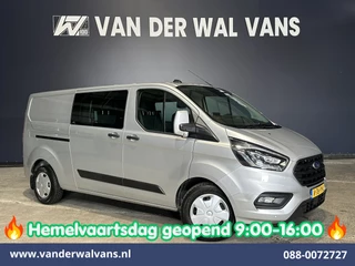 Ford Transit Custom 2.0 TDCI 170pk Automaat L2H1 Dubbele Cabine Euro6 Airco | 5-Zits | Xenon | Camera | Navigatie | Apple Carplay | LED Android Auto, Stoelverwarming, Verwarmde voorruit, Parkeersensoren, Trekhaak