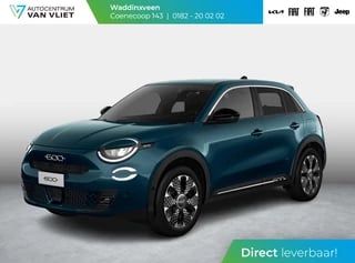 Fiat 600 1.2 Hybrid 136pk La Prima | Oktober leverbaar | Automaat | PDC | Adapt. Cruise | Clima | Apple Carplay | Stoelverwarming | Keyless | BSM | 18" | Camera