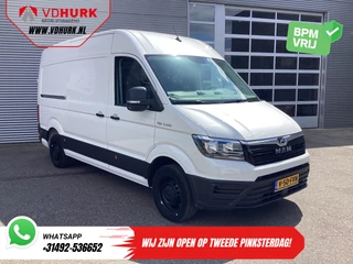 MAN TGE 35 2.0 140 pk Aut. L3H3 BPM VRIJ! Gev.Stoel/ Werklampen/ Carplay /Camera/ Cruise/ Trekhaak/ Opstap/ Aircp