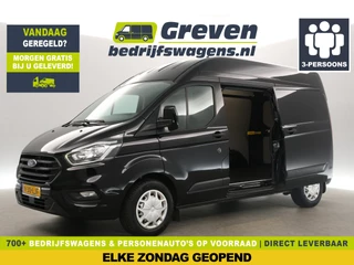 Ford Transit Custom 300 2.0 TDCI L2H2 Airco Camera Cruise 2xSchuifdeur PDC 3 Persoons LED Elektrpakket