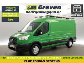 Ford Transit 350 2.2 TDCI L3H2 Airco Cruise Kasten LED Navi PDC Inrichting Imperiaal Trekhaak