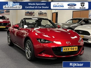 Hoofdafbeelding Mazda MX-5 Mazda MX-5 ND Roadster 1.5 SkyActiv-G 132 Exclusive-Line Bose Leder Camera PDC Apple CarPlay