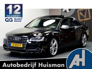 Audi A8 S8 Quattro Sport Edition 4.0 TFSI 382kW/520pk Aut8 NL-AUTO! BANG&OLUFSEN + ADAPT.CRUISE + SPOORASSISTENT + CAMERA + NAVI MMI + STOELMASSAGE + KEYLESS + OPEN DAK + SOFTCLOSE + LUCHTVERING + 360 CAMERA + CARBON INTERIEUR + MATRIX LED + 21" LM-VELGEN!!