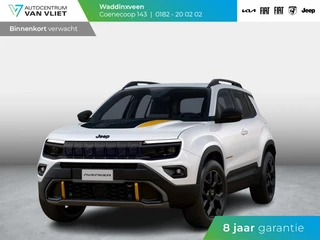 Hoofdafbeelding Jeep Avenger Jeep Avenger 1.2T 4xe The North Face | Clima | Apple Carplay | Adapt. Cruise | Elektr. A-Klep | Keyless | Navi | Stoel&Stuurverwarming
