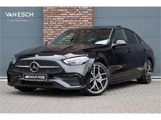 Mercedes-Benz C-Klasse 300 4MATIC AMG Line Aut9 | Panoramadak | Distronic+ | Digital Light | Burmester | Trekhaak | Memory | Augmented Reality | Leder | Rijassistentiepakket | Keyless Go |