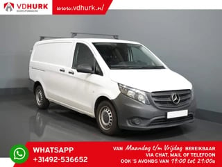 Hoofdafbeelding Mercedes-Benz Vito Mercedes-Benz Vito 116 CDI Aut. L2 RWD Standkachel/ Navi/ Stoelverw./ Carplay/ Camera/ Cruise/ Trekhaak/ Airco