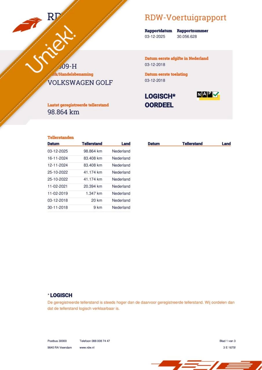 Hoofdafbeelding Volkswagen e-Golf