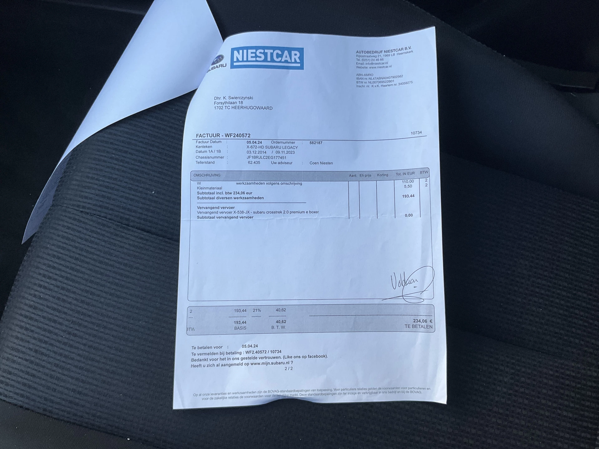 Hoofdafbeelding Subaru Legacy