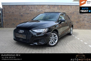Audi A3 Sportback 40 TFSI e Adv.Ed. PANO | StoelVW | HUD    Onder andere voorzien van: Panorama dak, lane assist, front assist, afgevlakt sportstuur, Head-up display, stoelverwarming, parkeersensoren voor & achter