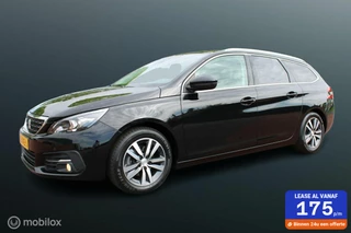 Peugeot 308 SW 1.2 PureTech Blue Lease Premium 130 PK, Pano, Stoel verwarming, Pdc voor/achter + camera, Leder, App connect, Cruise, Donkerglas, Massage stoelen.