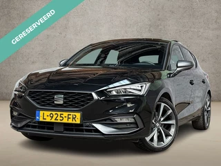 SEAT Leon 1.5 eTSI FR Sport 150Pk Automaat (SCHUIFDAK, APPLE CARPLAY, GROOT NAVI, PARKEERSENSOREN, SPORTSTOELEN, LEDER, GETINT GLAS, ADAPTIVE CRUISE, NIEUWSTAAT)