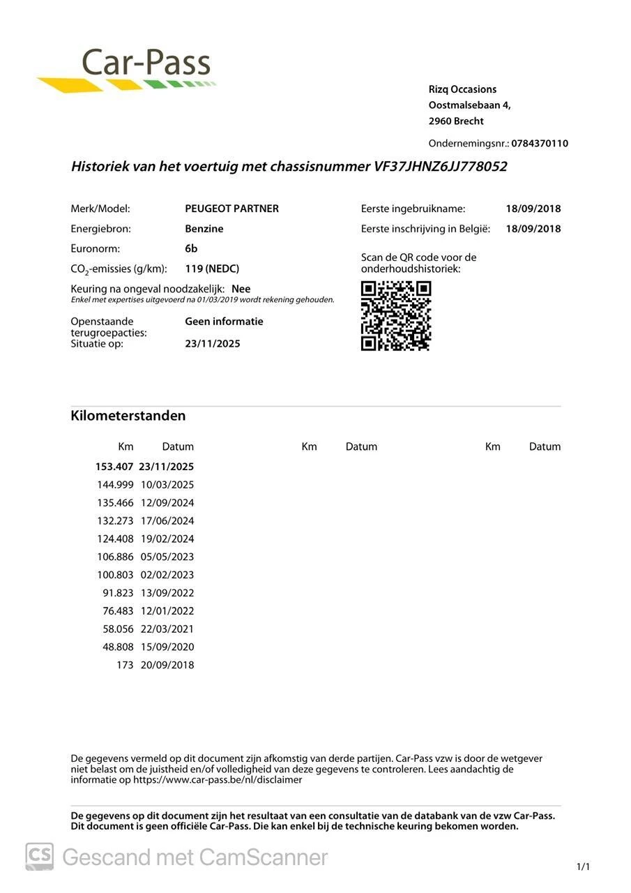 Hoofdafbeelding Peugeot Partner