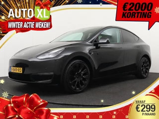 Hoofdafbeelding Tesla Model Y Tesla Model Y Long Range AWD 75 kWh 351 PK BlackLine Pano-Dak Full AutoPilot