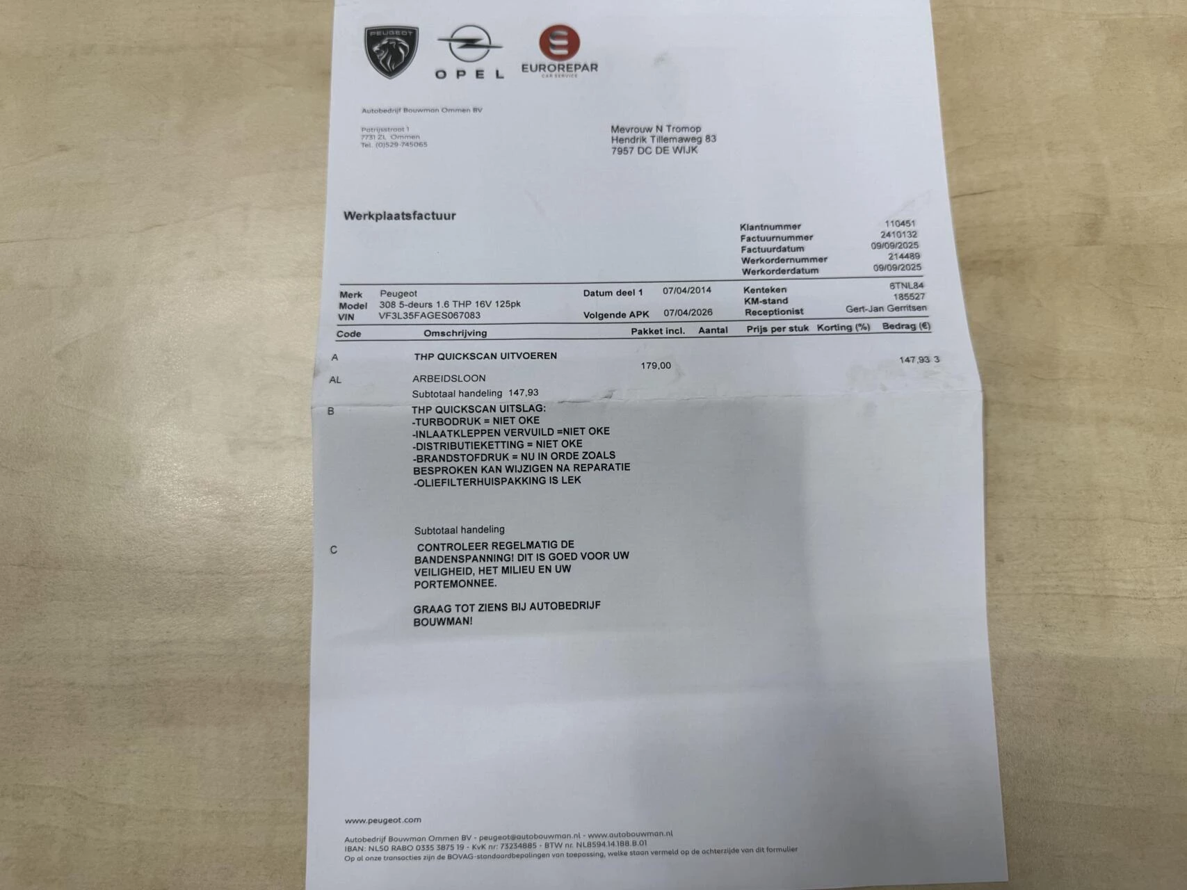 Hoofdafbeelding Peugeot 308