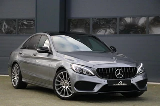 Mercedes C-klasse 180 AMG Sport Panodak Burmester Sportzetels Leder 19' Inch Stoelverw Cruise PrivacyGlass Uistraling! 180000KM BJ2016
