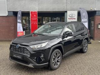 Toyota RAV4 2.5 Hybrid Style LEER STOEL/STUURVERW NAVI KEYLESS PARK-SENSOREN CAMERA CLIMA EL-ACHTERKLEP APPLE/ANDROID 18'' LM-VELGEN