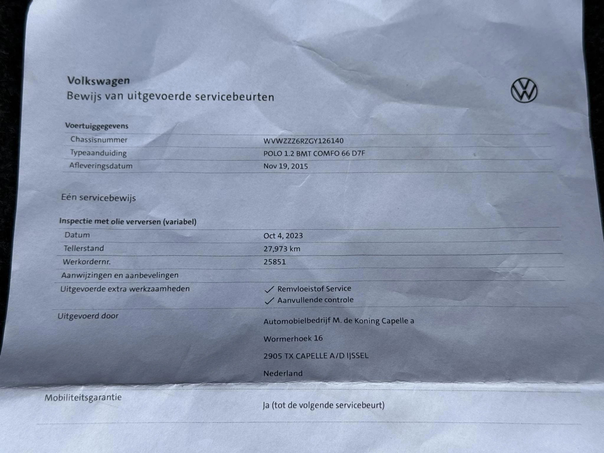 Hoofdafbeelding Volkswagen Polo