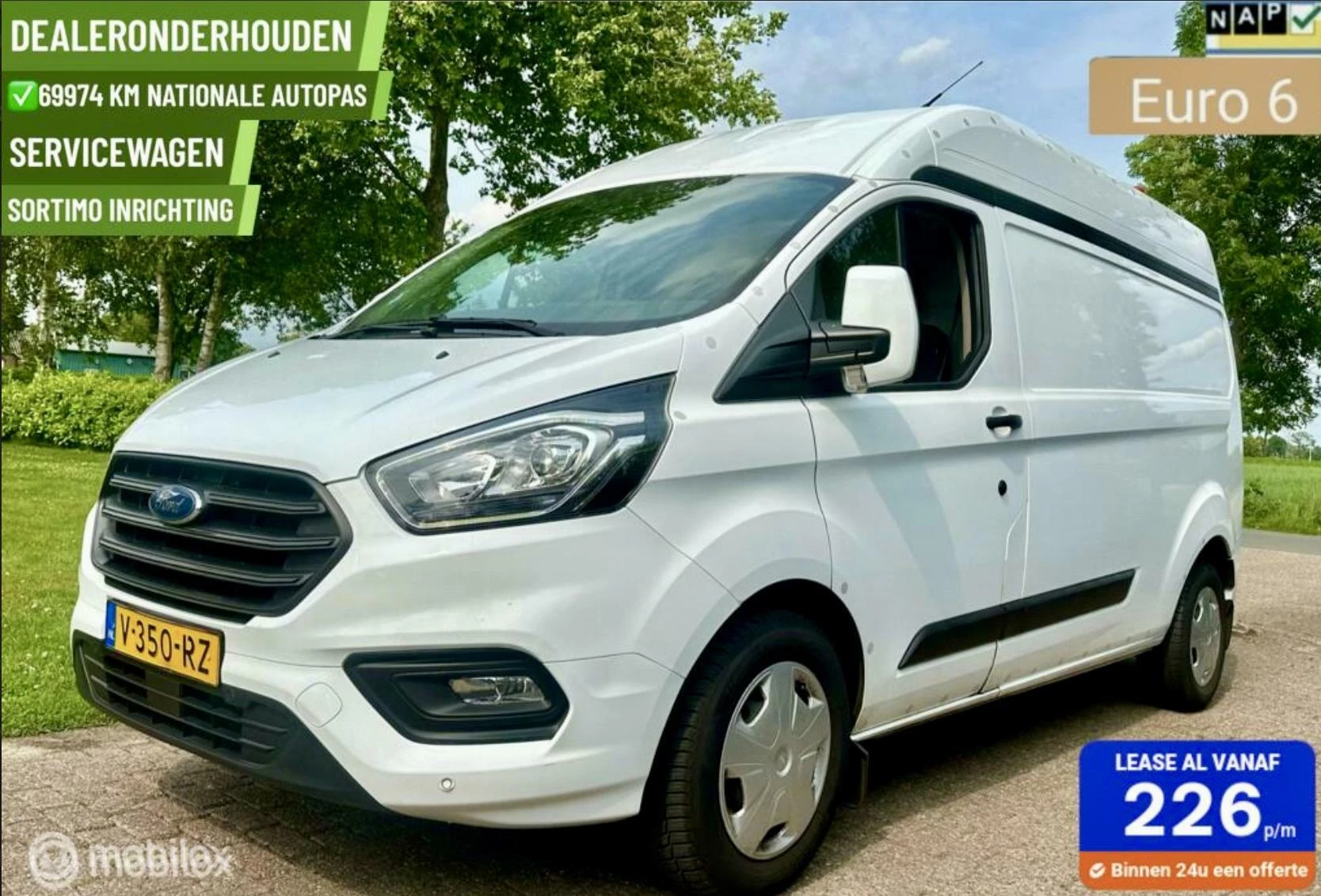 Hoofdafbeelding Ford Transit Custom