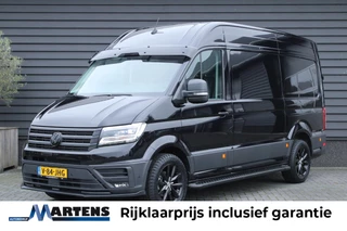 Volkswagen Crafter 2.0 TDI 140pk DSG L3H3 Exclusive Black Style Facelift BPM vrij! Trekhaak Camera Leder Led Zonneklep Sidesteps Navigatie