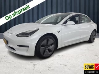 Tesla Model 3 Long Range AWD 75 kWh (461 PK) 1e-Eig, Tesla-Dealer-Onderh, 12-Mnd-BOVAG, NL-Auto, Leer, Panoramadak, Autopilot, Keyless-Entry/Start, Achteruitrijcamera, Parkeersensoren-V+A, Stoelverwarming-V+A, Premium-Audio, Bluetooth, Licht-Zicht-Pakket, Lm-Velgen-18Inch, Privacy-Glas