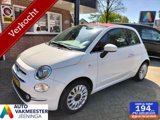 Fiat 500 0.9 TwinAir Turbo Lounge Cabrio Automaat  CABRIO!