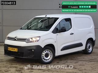 Citroën Berlingo 130pk Emissievrij Automaat Benzine L1H1 Airco Cruise Camera Parkeersensoren Imperiaal Werkplaatsinrichting Euro6 L1 Kompakt Airco Cruise control