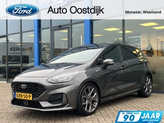 Ford Fiesta 1.0 EcoBoost Hybrid ST-Line 125PK Automaat Winterpack Cruise Navi Climate Parkeersensoren Achter Privacy Glass *Sportief*