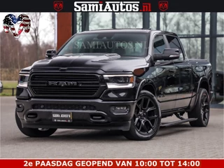 Dodge Ram Pick-Up RAM VOL | BLACK ON BLACK | LUCHTVERING | 5.7 V8 HEMI | PANODAK | ADAPTIVE CRUISE | 360 CAMERA | 22 INCH SPORT WIELEN | DUBELE CABINE | 5 PERSOONS |