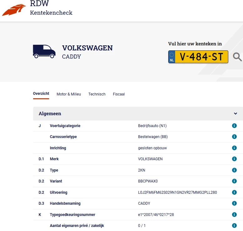 Hoofdafbeelding Volkswagen Caddy