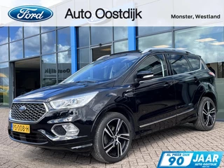 Ford Kuga 1.5 EcoBoost Vignale 150PK Afn. Trekhaak Panodak Adaptive Cruise Winterpack Vol-Leder Elek. Stoelen Blind-Spot Climate Dealer Onderhouden *Full Options*
