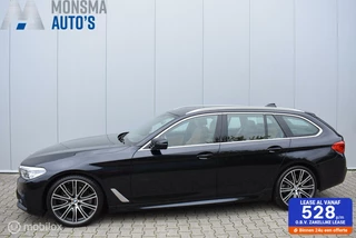 BMW 520i Touring M-Sport Azuritschwarz Individual Caramel Nappaleder Stoelventilatie Camera HiFi 20" LMV