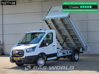 Ford Transit 130pk Kipper Dubbellucht Trekhaak Airco Tipper Benne Kieper Airco Trekhaak