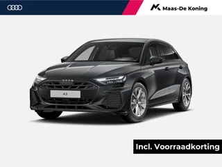 Audi A3 Sportback 35 TFSI S edition 150 PK · Assis.pak Driving+Parking plus · Comfortpakket plus · Optiekpakket zwart plus
