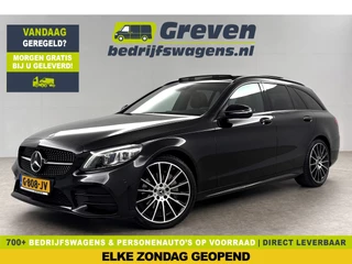 Mercedes-Benz C-Klasse 180 AMG 157PK Pano Trekhaak Sfeerverl. LED Virtual 19"LMV Camera Carplay Cruise Clima Navi Leder PDC