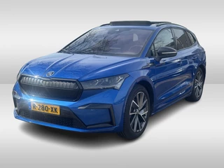 Škoda Enyaq iV 60 Sportline / NIEUWSTAAT! / Panoramadak / Camera / Leder&Alcantara / 20'' / Keyless / Matrix LED / Sfeerverlichting / Stoelverwamring / DAB / ACC