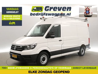 Volkswagen Crafter 35 2.0 TDI L3H3 177PK 3500KG Trekgew. Trekhaak Werkbus Airco Camera Carplay Cruise Imperiaal 3 Persoons