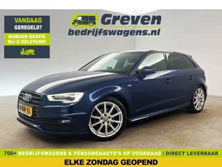 Audi A3 1.4 TFSI CoD S-line 141PK LED Clima Cruise Trekhaak Navigatie PDC 18"LMV