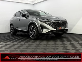 Nissan QASHQAI 1.3 MHEV Xtronic Tekna Plus Panoramadak, 360 Camera, 20 inch velgen, Bose geluidsysteem, Memory stoelen, Head-up display, Navi, Keyless start, Elektrische achterklep, 3 jaar garantie