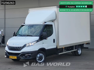 Iveco Daily 35C16 Automaat 160PK Dubbellucht Bakwagen Airco Cruise Euro6 Meubelbak Koffer Airco Cruise control