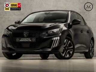 Peugeot 208 Hybrid 100 e-DCS6 Allure Automaat (VIRTUAL COCKPIT, APPLE CARPLAY, GROOT NAVI, 360 CAMERA, LEDER, STOELVERWARMING, SPORTSTOELEN, ADAPTIVE CRUISE, GETINT GLAS, NIEUWSTAAT)