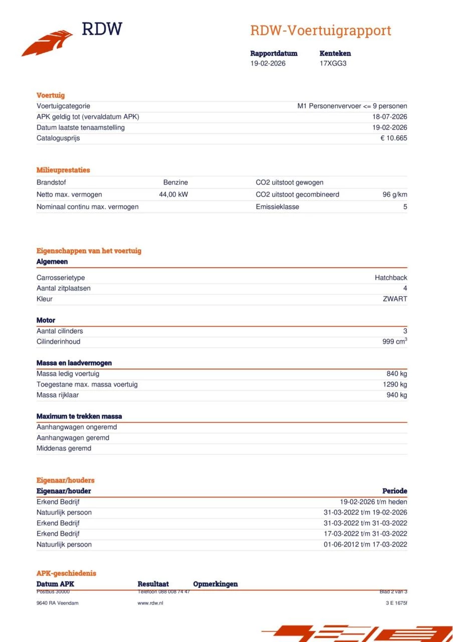 Hoofdafbeelding Volkswagen up!