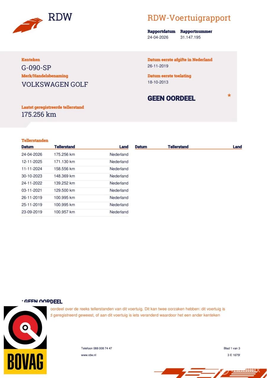 Hoofdafbeelding Volkswagen Golf