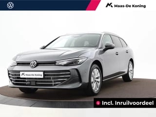 Hoofdafbeelding Volkswagen Passat Volkswagen Passat Variant business 1.5 eHybrid 204 pk 5 versn. DSG · Comfort pakket · Design pakket · Trekhaak incl. trailer assist · Incl. inruilvoordeel