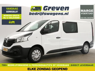 Renault Trafic 1.6 dCi T29 L2H1 Marge Dubbele Cabine 6 Persoons Airco Cruise PDC Elektrpakket Trekhaak