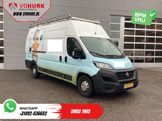 Fiat Ducato 35 2.3 180 pk MJ L4H3 Glasresteel/ 3T trekverm./ Imperiaal + Ladder/ Navi/ Camera/ PDC/ Cruise/ Airco/ Trekhaak