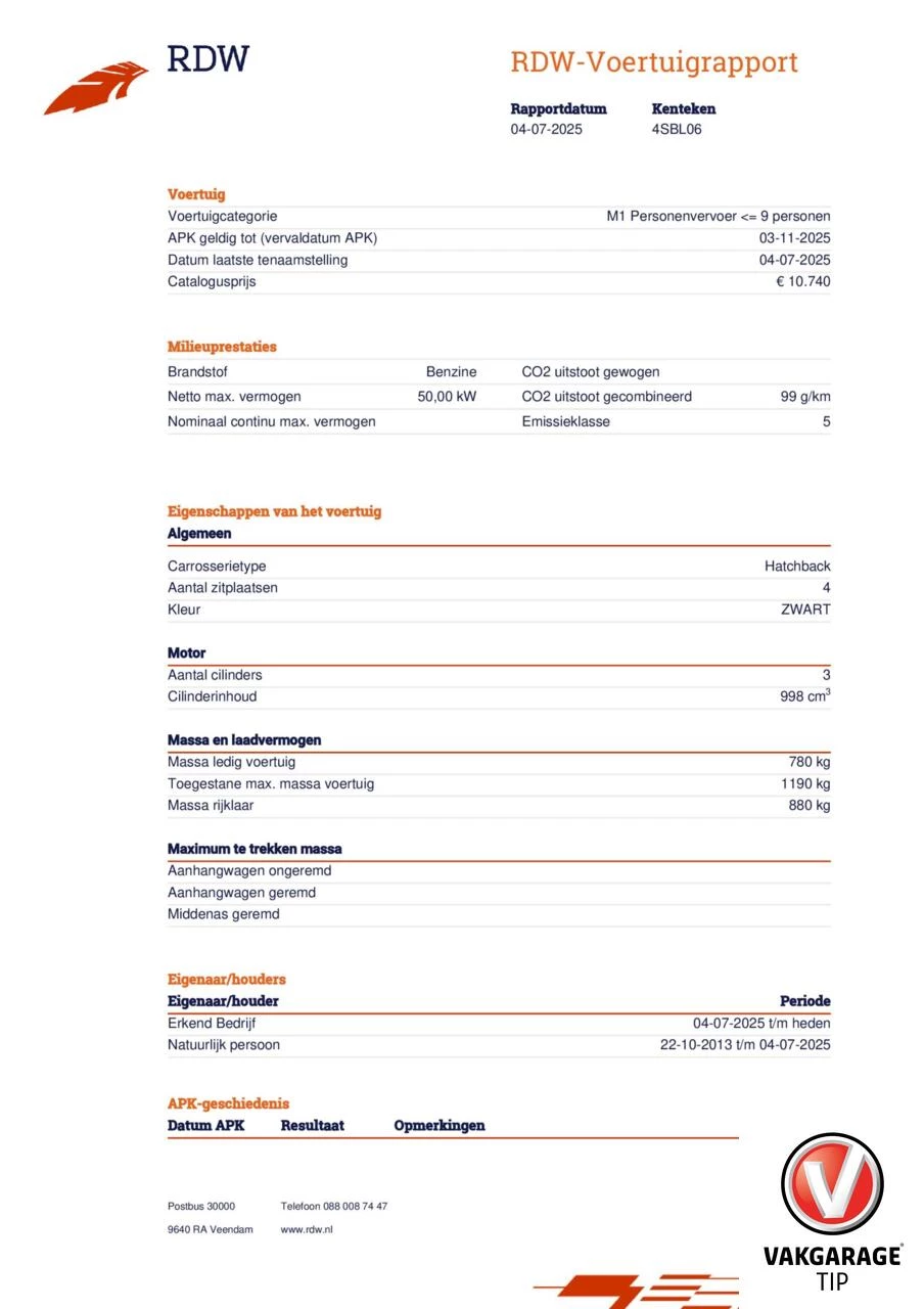 Hoofdafbeelding Peugeot 107